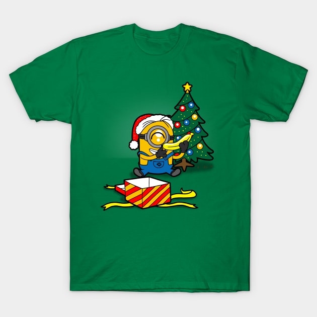 All I Want For Christmas Is A Banana Funny Cute Christmas Cartoon T-Shirt by BoggsNicolas
